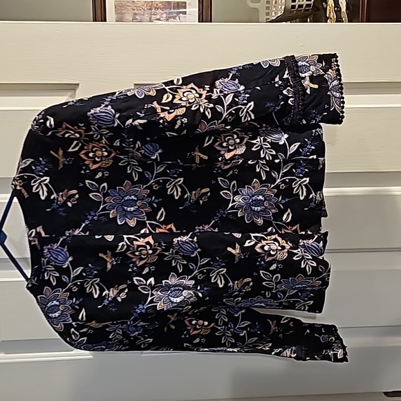 Loft Multi color exquisitely detailed jacket/blazer. Flowers and bird print. - Picture 3 of 7